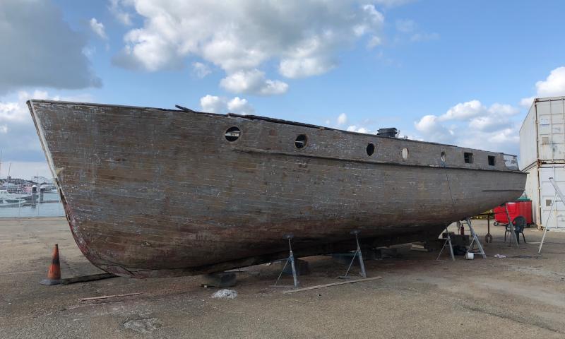 Silver Ghost II - stripped off ready for restoration Aug 2018