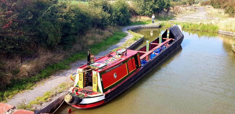 England - aerial view, moored