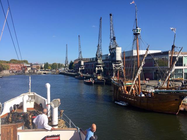 Balmoral moving back to her winter berth at the MShed, Bristol