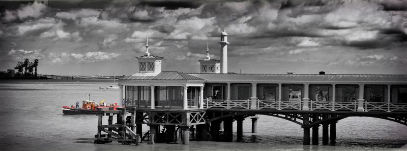 Photo Comp 2018 entry (A) - The Fire Boat Massey Shaw going past the old town pier, by Jason Arthur