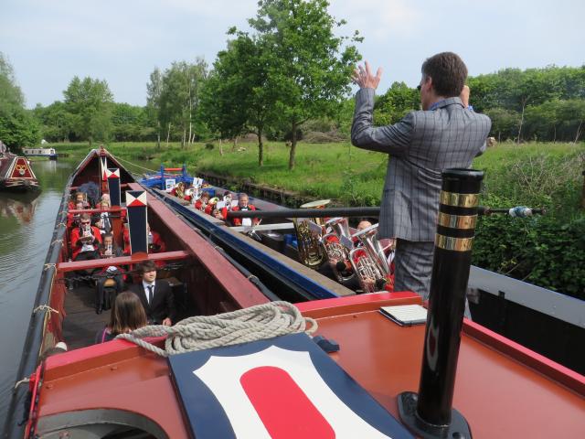 Photo Comp 2018 entry - NB Bath & NB Dawn Rose with important cargo, by Isobel Turner