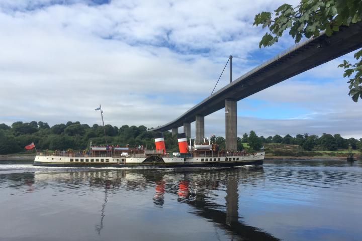 Photo Comp 2018 entry - PS Waverley passing Erskine Bridge, by Graeme Phanco