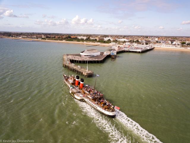 Photo Comp 2018 entry - The Waverley picking up more passengers from Clacton pier, by Kevin Jay