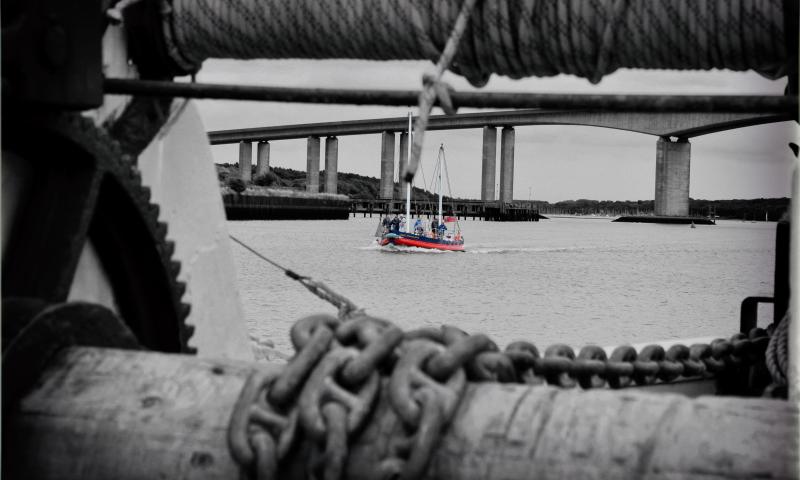 Photo Comp 2018 entry - the James Stevens No.14 going past the sail barge kitty, by Jason Arthur