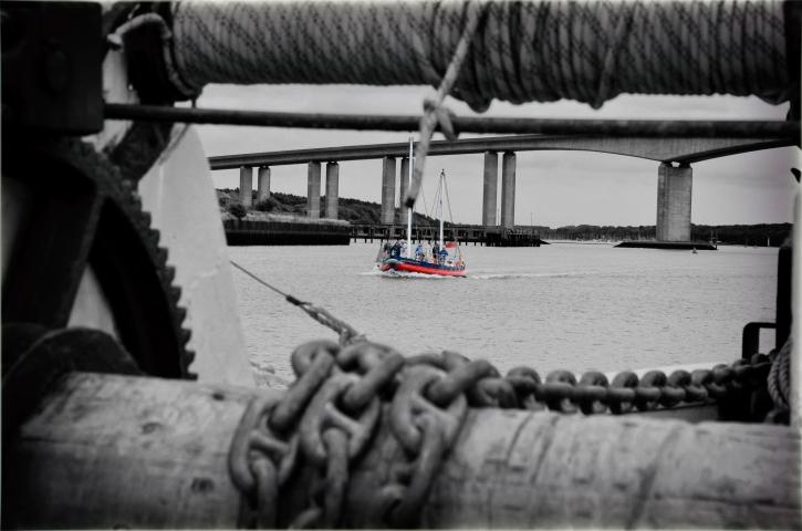 Photo Comp 2018 entry - the James Stevens No.14 going past the sail barge kitty, by Jason Arthur