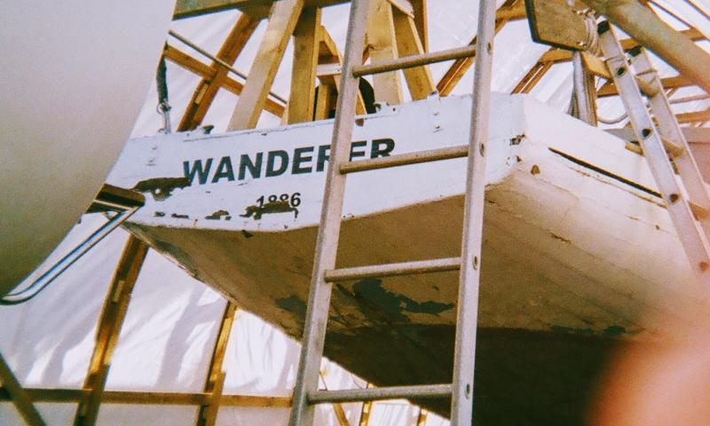 Wanderer II undergoing restoration