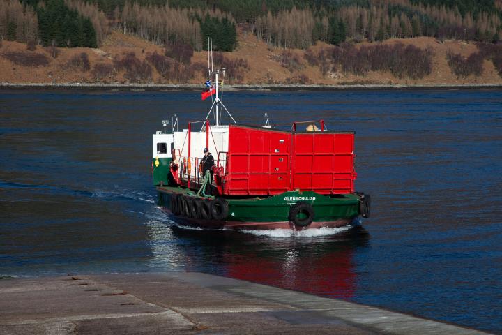 MV Glenachulish - underway