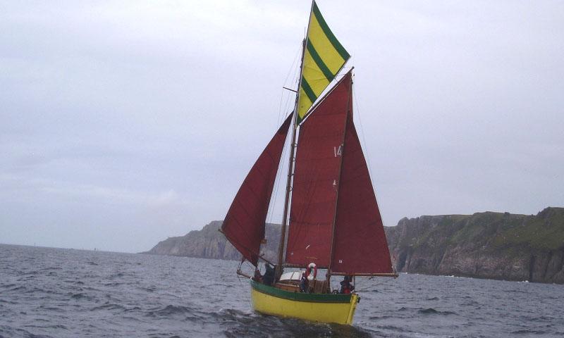 Rawanah - under sail during Lundy race