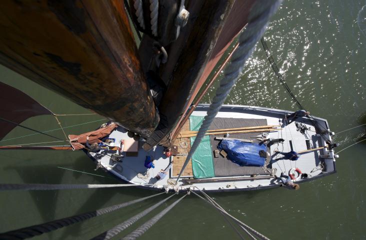 Lynher - aerial shot of deck from mast