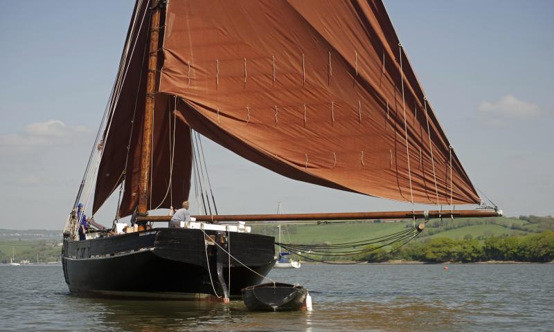 Lynher barge under sail