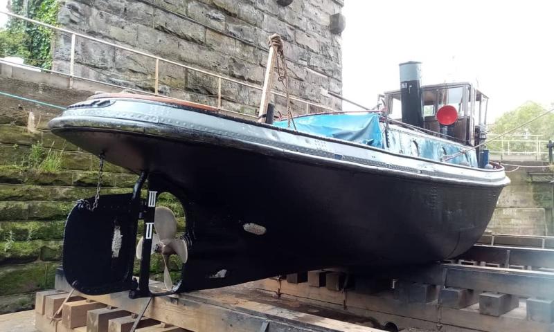 Kennet in dock - finished - stern