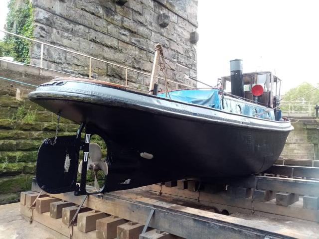 Kennet in dock - finished - stern