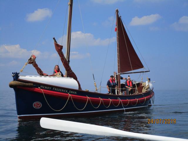 Henry Frederick Swan at sea July 2019