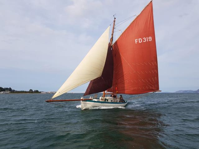 Laura - under sail, post refit 2019 (c) Michael Leahy