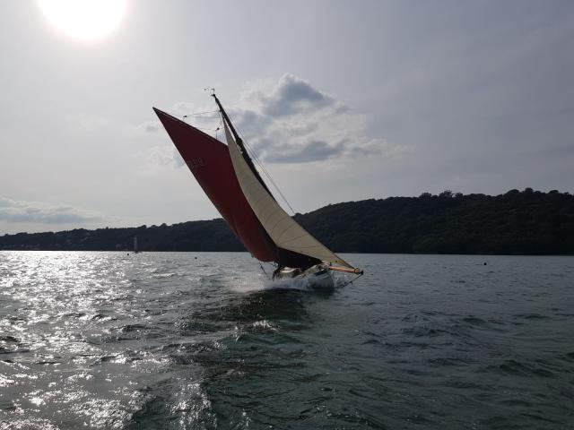 Laura - under sail, post refit 2019 (c) Michael Leahy