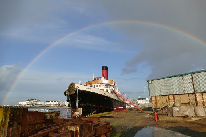 Calshot - rainbow, Dec 2019