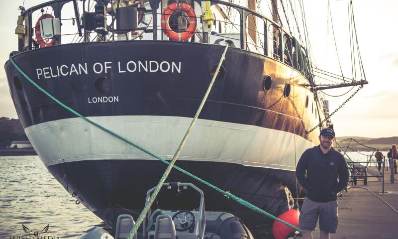 TS Pelican of London bow view (c) Adventure under Sail