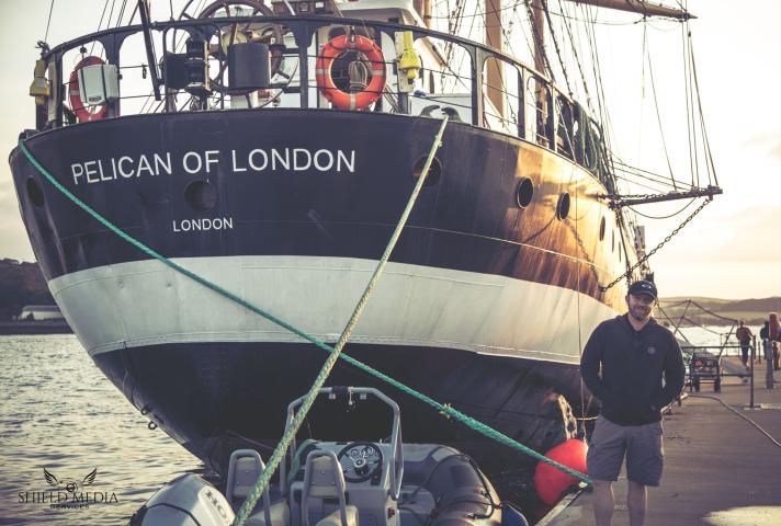 TS Pelican of London bow view (c) Adventure under Sail