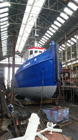 Dockman undergoing restoration in Chatham (c) Bill Edwards