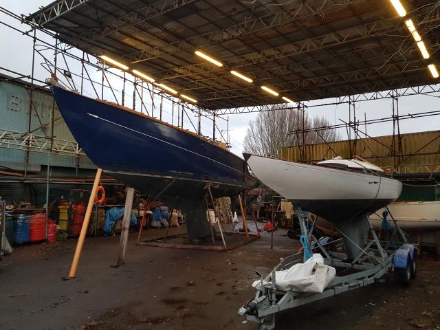 Huff of Arklow - as she arrived at Mark Rolt's yard in Bristol (c) Simon Holt