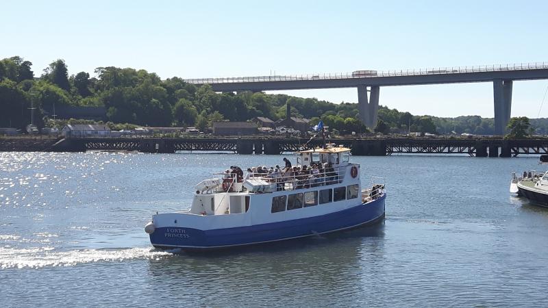 Forth Princess near Forth Bridge