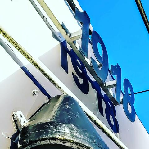 HMS President 2020 date sign