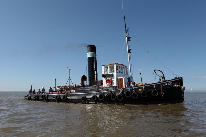 Kerne underrway Jun 2017 (c) Steam Tug Kerne Preservation Soc