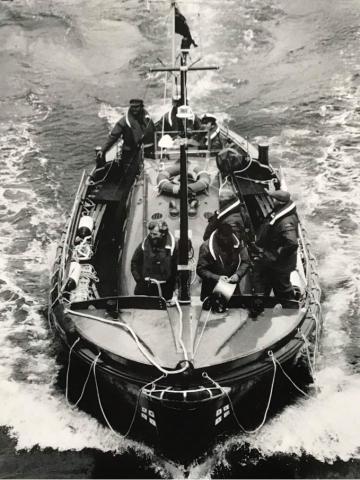 The Chieftain at sea off Barmouth