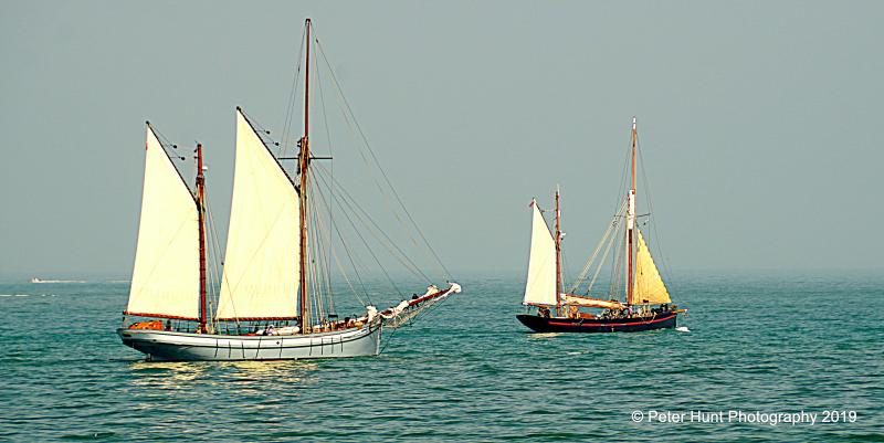 Irene and Leader heading out to sea