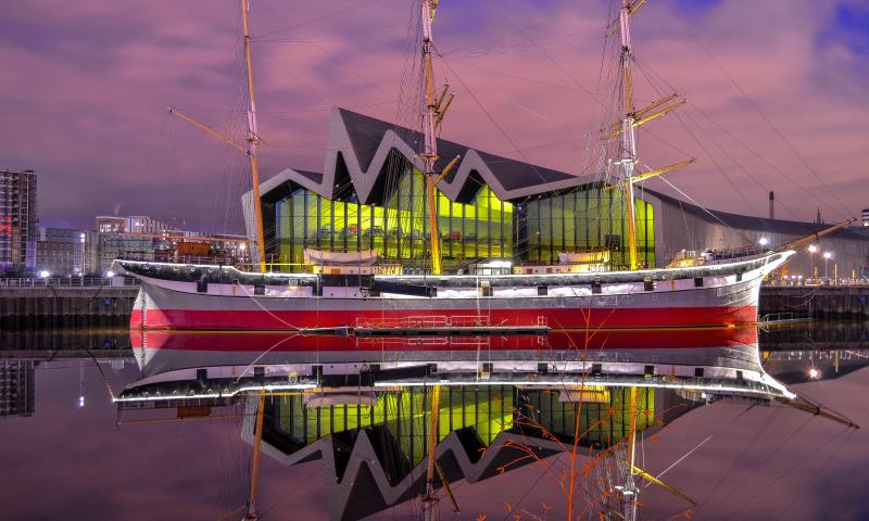 Riverside Museum Glasow and Tall Ship Glenlee