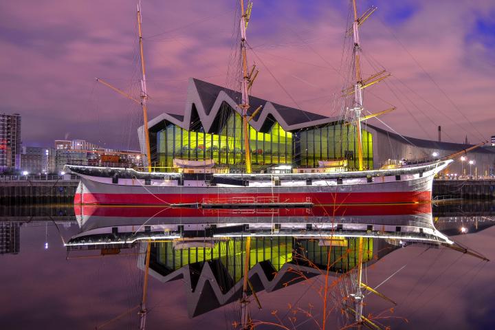 Riverside Museum Glasow and Tall Ship Glenlee