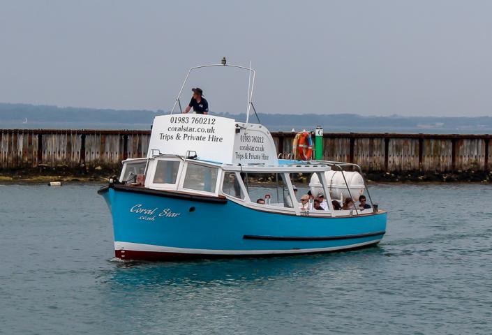 Coming in to Yarmouth Harbour