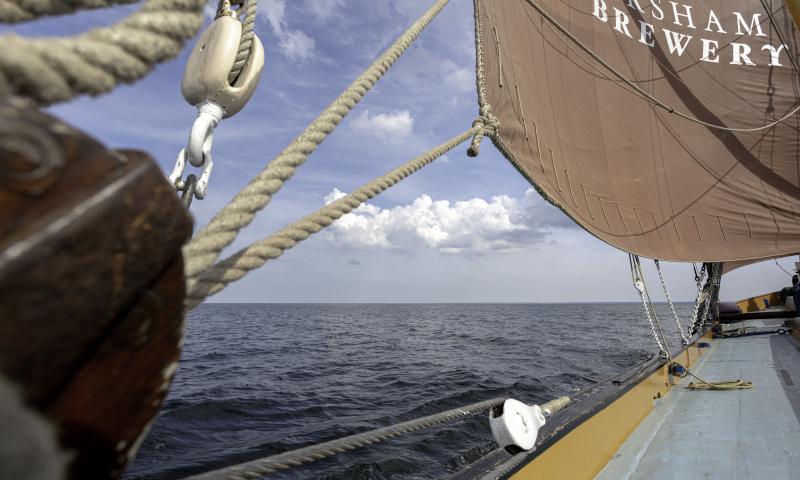 under sail