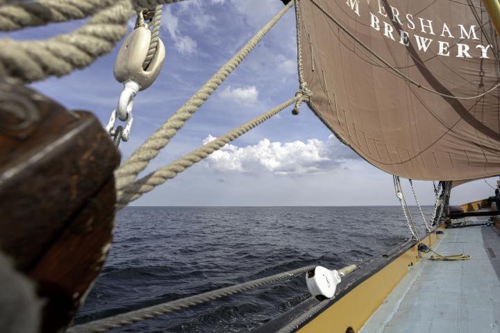 under sail