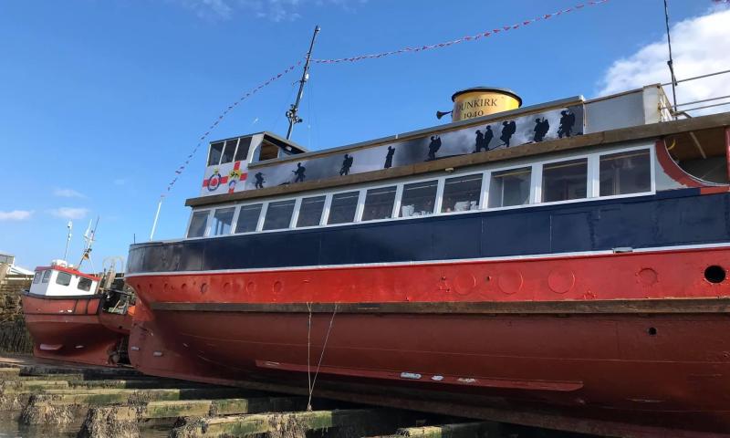 Regal Lady relaunched as Dunkirk Ship floating museum Feb 2021