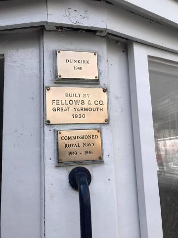 Regal Lady relaunched as Dunkirk Ship floating museum Feb 2021