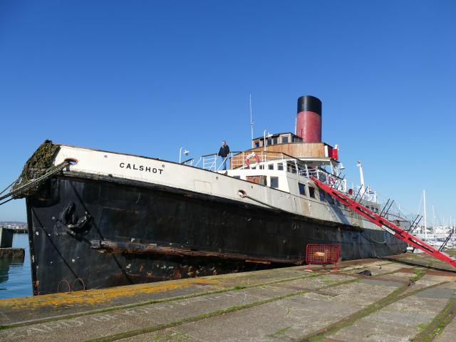 Calshot moored