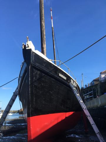 Barnabas - antifouling (c) Cornish Maritime Trust