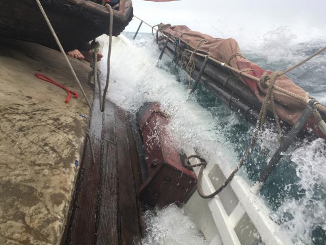 Barnabas - blustery conditions (c) Cornish Maritime Trust