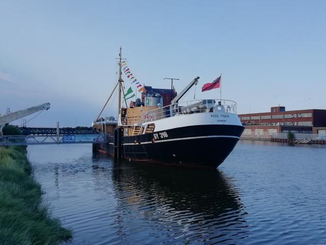 Ross Tiger flying its new flags 