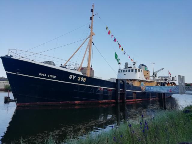 Ross Tiger flying its new flags 