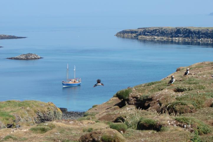 Moored on a sunny day