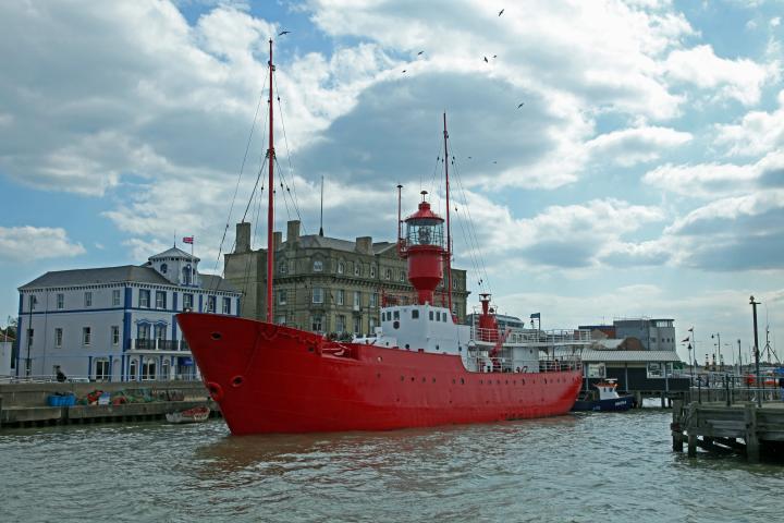 From the pier