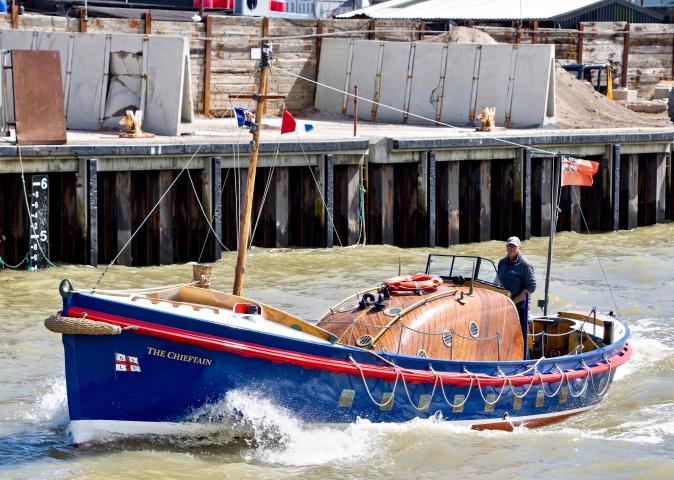 Heading out to sea at Whitstable