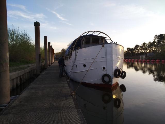 In Gloucester docks