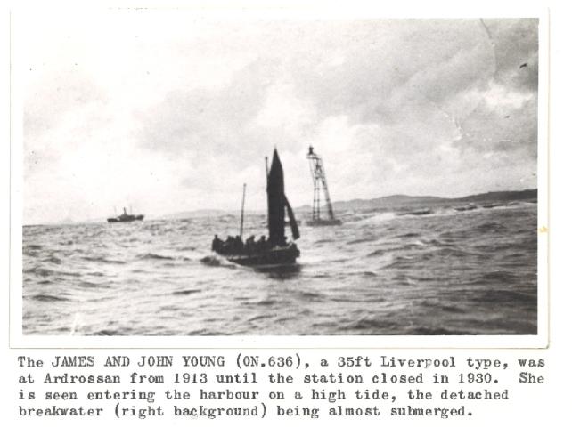 James and John Young at Ardrossan Harbour probably 1920s