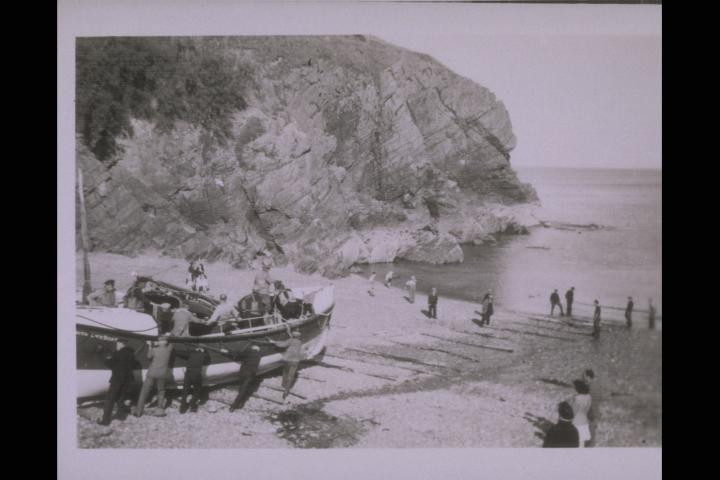 Girl Guide at Cadgwith Lifeboat Station