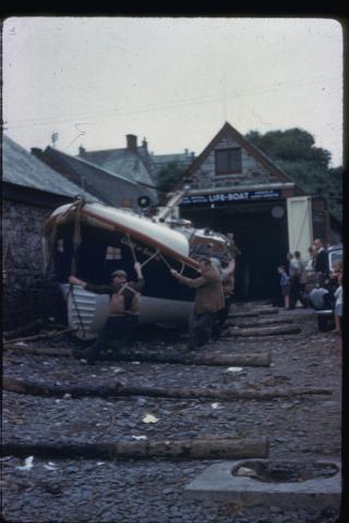 Girl Guide at Cadgwith Lifeboat Station