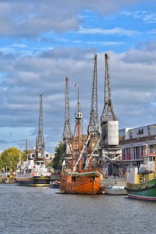 The Matthew moored outside M Shed