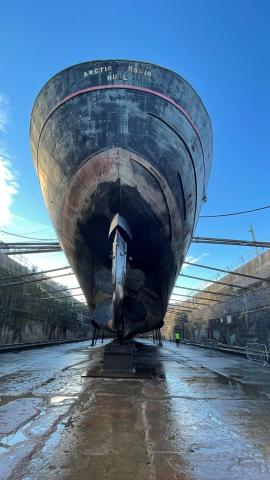 Arctic Corsair in dry dock 2022